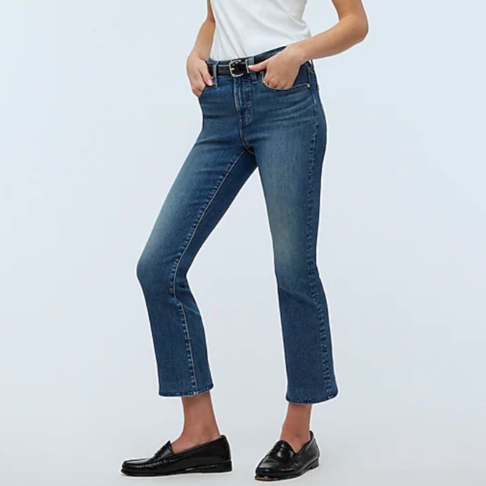 NWT - Madewell Mid-Rise Kick Out Jean sz 30T - Oneida Wash
